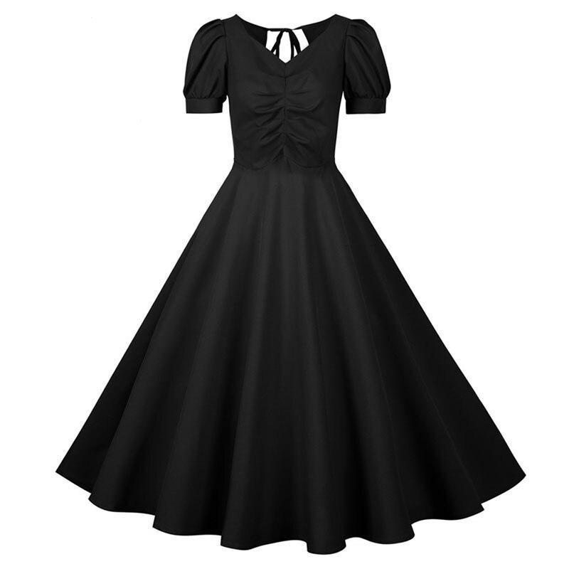 Rochie Neagră Vintage Anilor 50