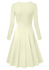 Rochie Vintage Ani 60 Plus Size Bej