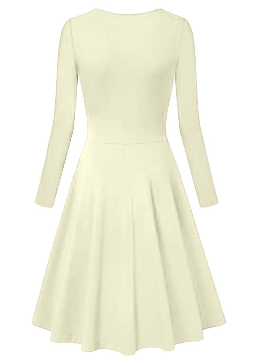 Rochie Vintage Ani 60 Plus Size Bej