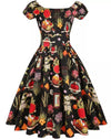 Rochie Vintage Anilor 60 Plus Marime Navy