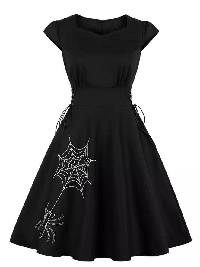 Rochie Vintage Bej Spider