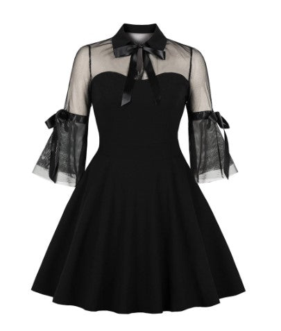 Rochie De Păianjen Neagră De Epocă