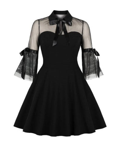 Rochie De Păianjen Neagră De Epocă