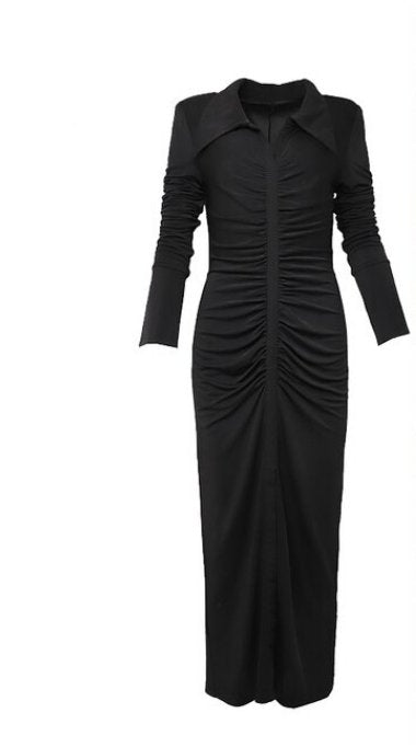 Rochie Neagră De Toamnă Iarnă De Epocă