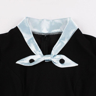 Rochie Neagră De Toamnă Vintage