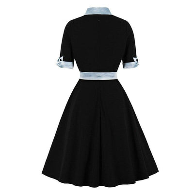 Rochie Neagră De Toamnă Vintage
