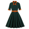 Rochie Vintage Verde De Toamna