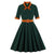 Rochie Vintage Verde De Toamna