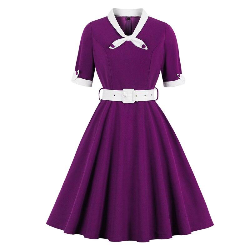 Rochie Vintage De Toamna Violet