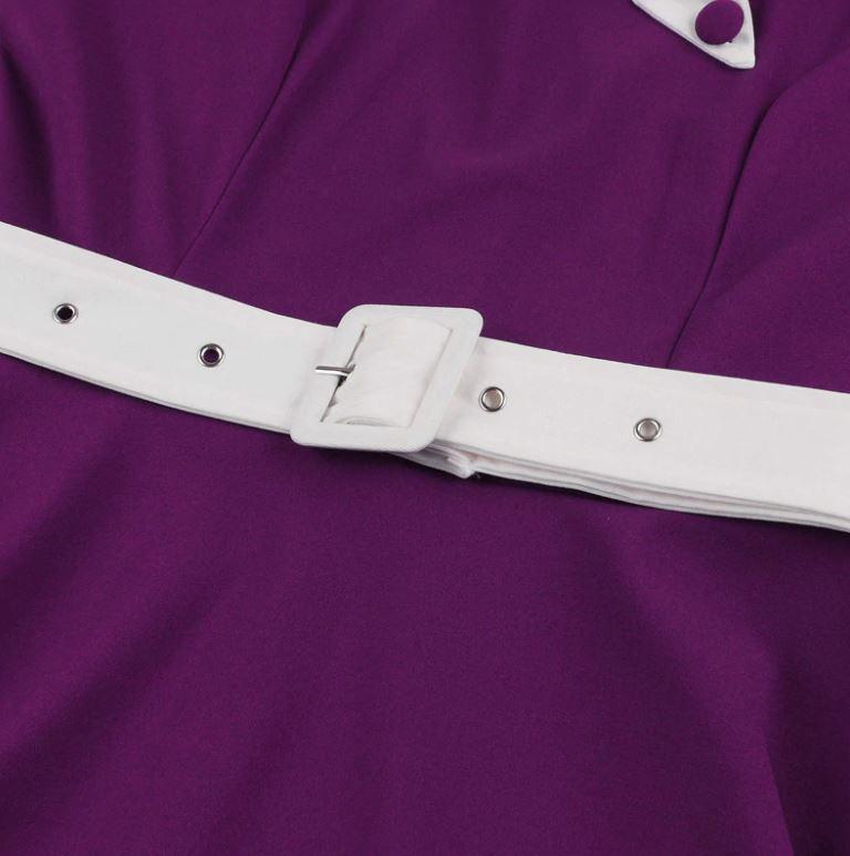 Rochie Vintage De Toamna Violet