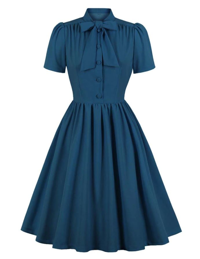 Rochie Preppy Vintage Albastra