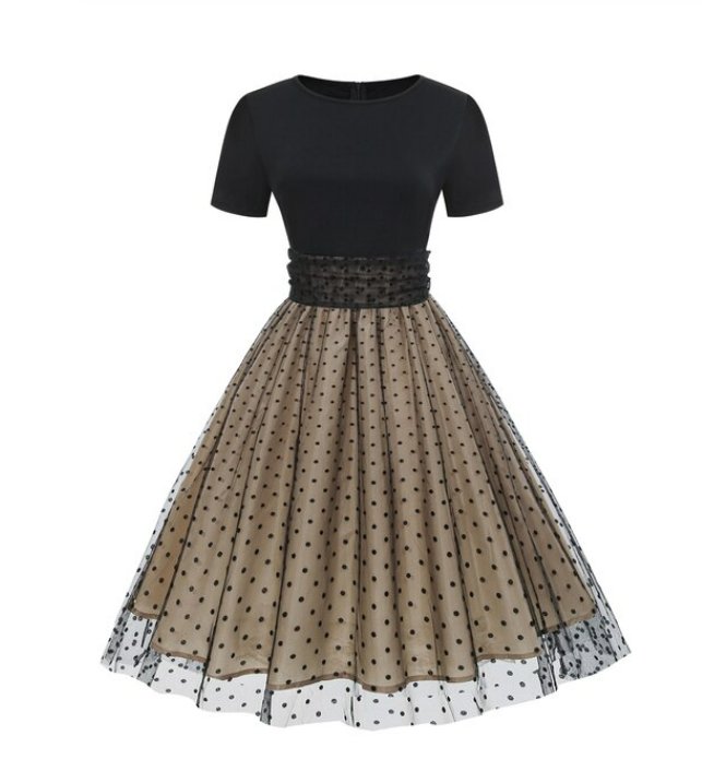 Rochie Preppy Vintage Neagra