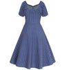 Rochie Albastră Regală Anilor 50