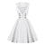 Rochie Rockabilly Albă De Epocă