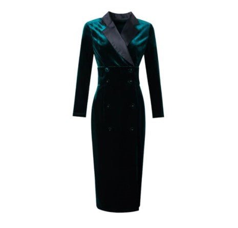 Rochie Verde Vintage De Bună Calitate