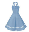 Rochie Boogie Woogie De Epocă Albastră