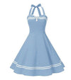 Rochie Boogie Woogie De Epocă Albastră