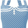Rochie Boogie Woogie De Epocă Albastră