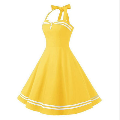 Rochie Boogie Woogie Galben Vintage