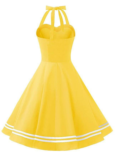 Rochie Boogie Woogie Galben Vintage