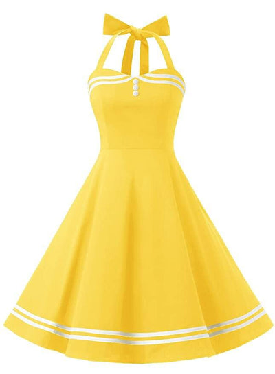 Rochie Boogie Woogie Galben Vintage