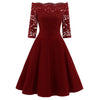 Rochie Anii 60 Pentru Nunta Burgundy