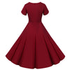 Rochie Vintage Nasturi Bordeaux