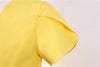 Rochie Vintage Nasturi Galbeni