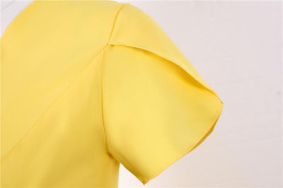 Rochie Vintage Nasturi Galbeni