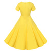 Rochie Vintage Nasturi Galbeni