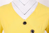 Rochie Vintage Nasturi Galbeni