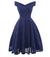 Rochie De Broderie Albastră Vintage