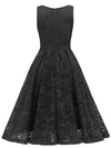 Rochie Vintage Neagra Cu Broderie