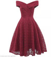 Rochie Roșie Vintage Cu Broderie
