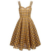 Rochie Vintage Check Cu Voal