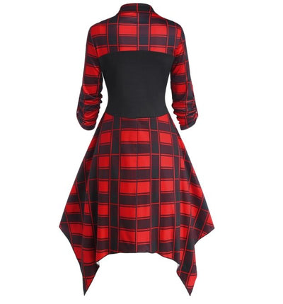 Rochie De Epocă Roșie Cu Șireturi