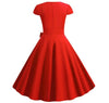Rochie Vintage Cu Centura Rosie