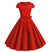 Rochie Vintage Cu Centura Rosie