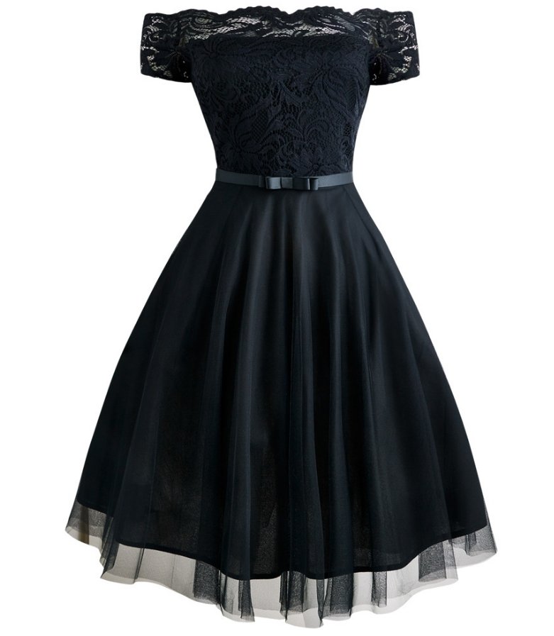 Rochie De Ceremonie Neagră De Epocă