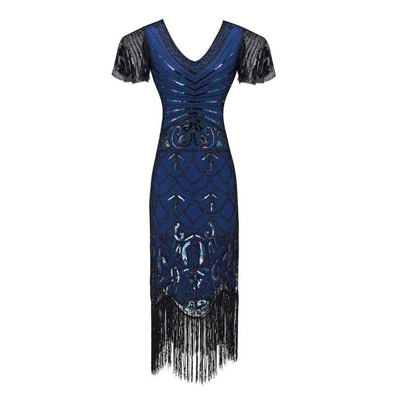 Rochie Vintage Albastră Charleston