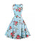 Vintage Chic Retro Frumos Rochie Trandafiri