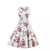 Vintage Chic Retro Rochie Deschisa Floare