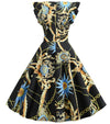 Rochie Vintage Chic Retro Atrăgătoare