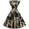 Rochie Vintage Chic Retro Atrăgătoare