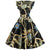 Rochie Vintage Chic Retro Atrăgătoare