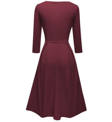 Anii 60 Anii 70 Rochie Burgundy