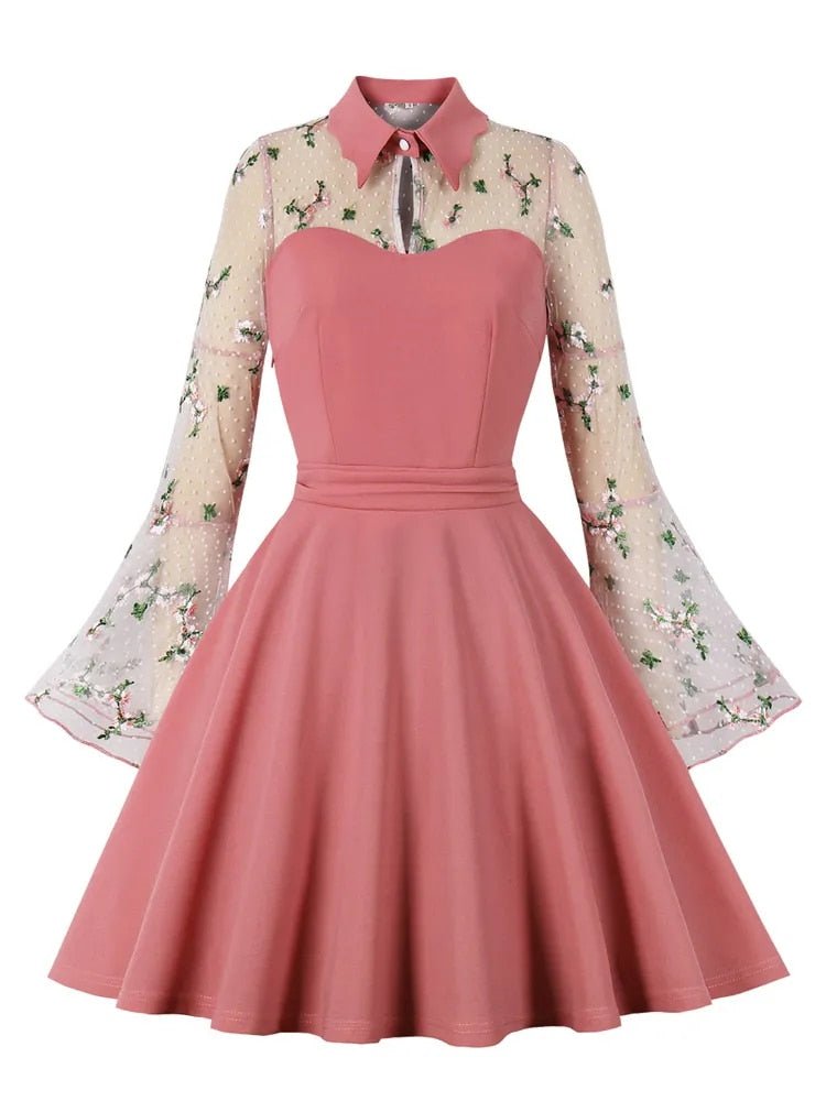 Rochie Vintage Cu Guler Peter Pan