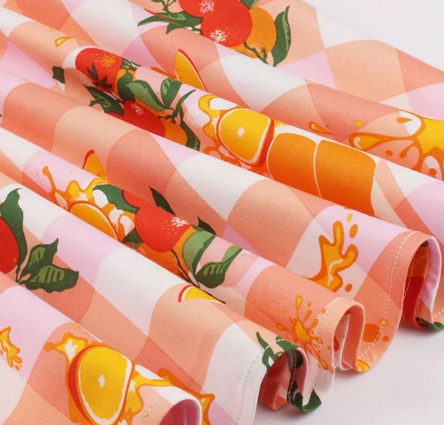 Rochie Vintage Cu Decolteu Rotund Cu Flori Roz