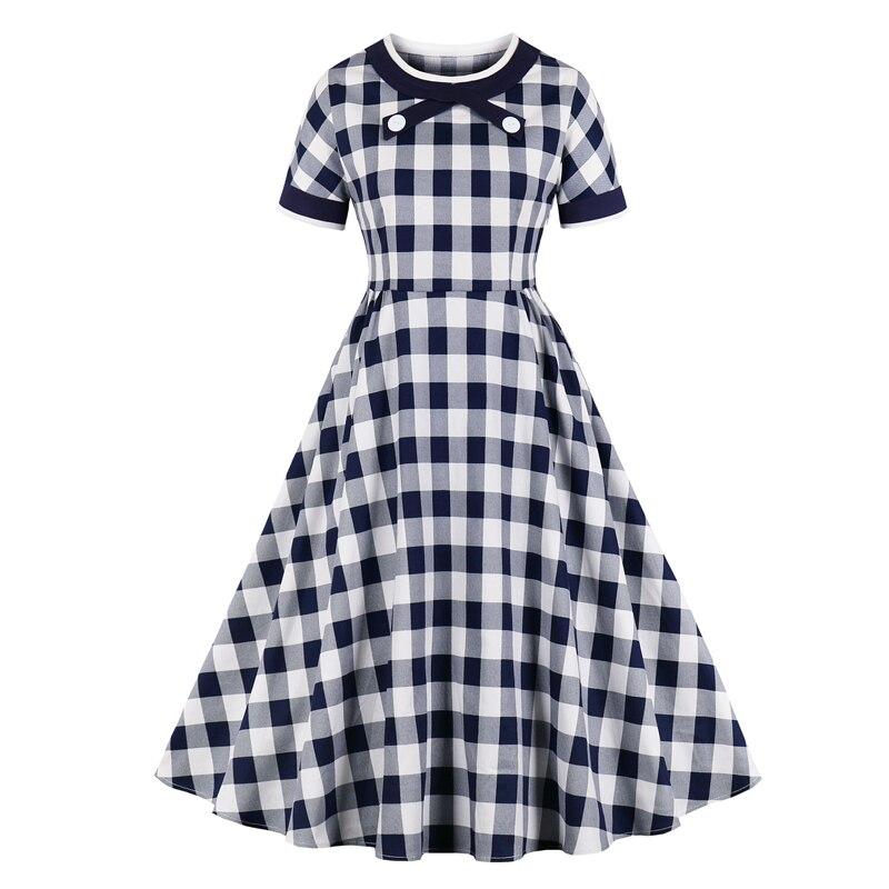 Rochie Din Bumbac Vintage Check