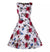 Rochie Vintage Din Bumbac Cu Flori